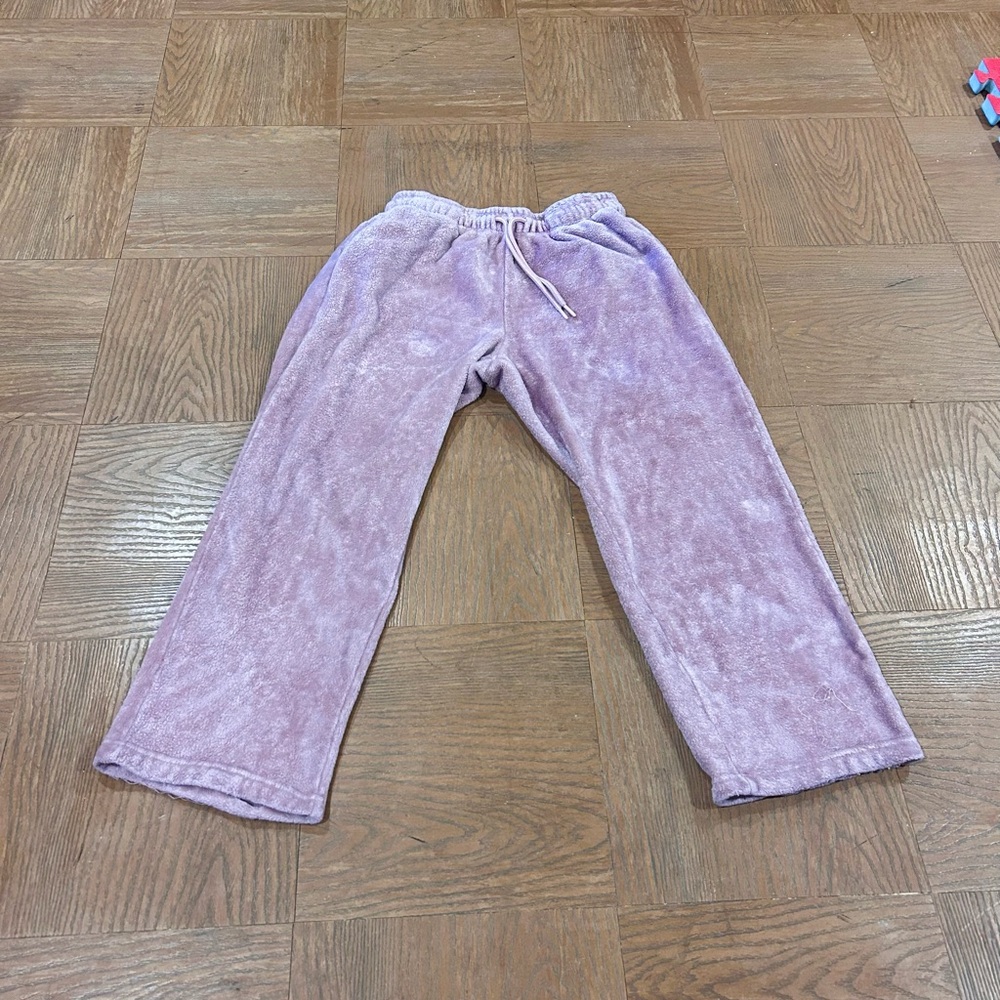 Oversized Wide Leg SOFT AND FUZZY interior Light Pink Pajama Pants